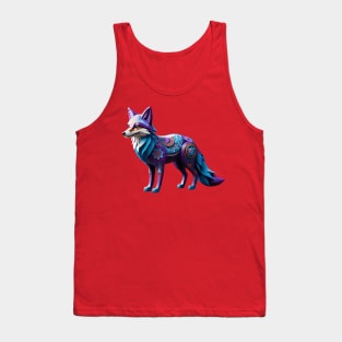 Floral Fox Tank Top